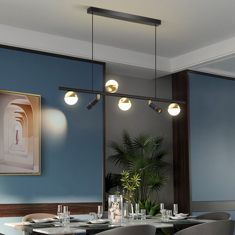 Multiple-Light Globe Island Pendant Lights Modern Metal Island Pendant Lights