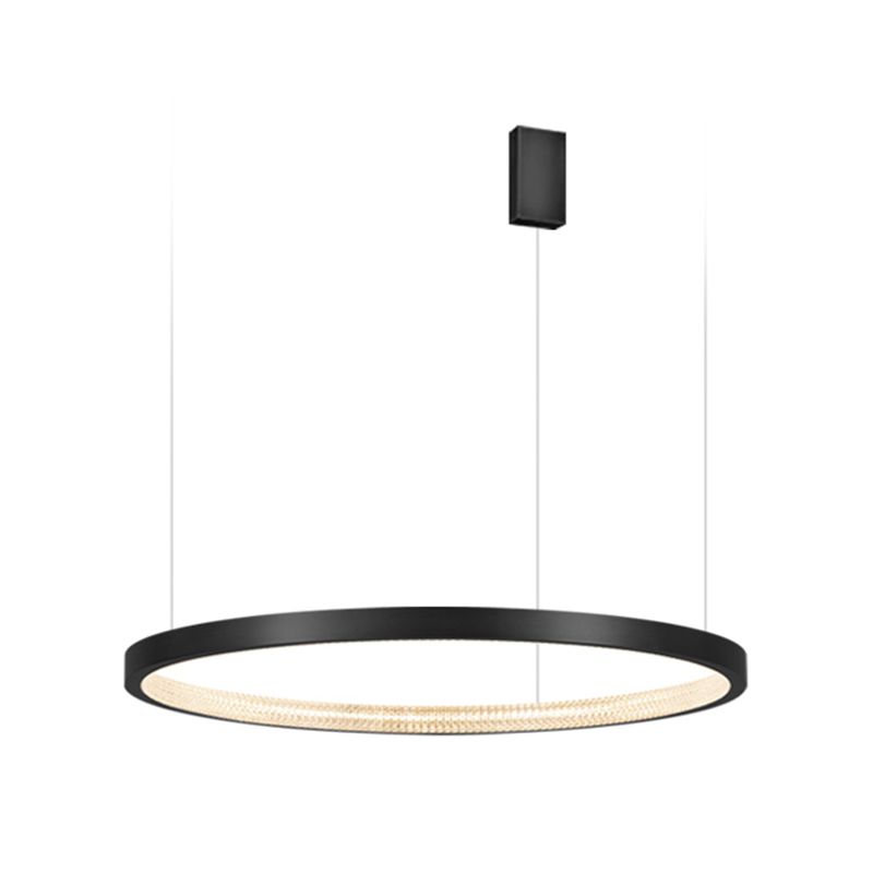 Lampadario moderno del cerchio di illuminazione a pendente a pendente lampadario in metallo lampadario