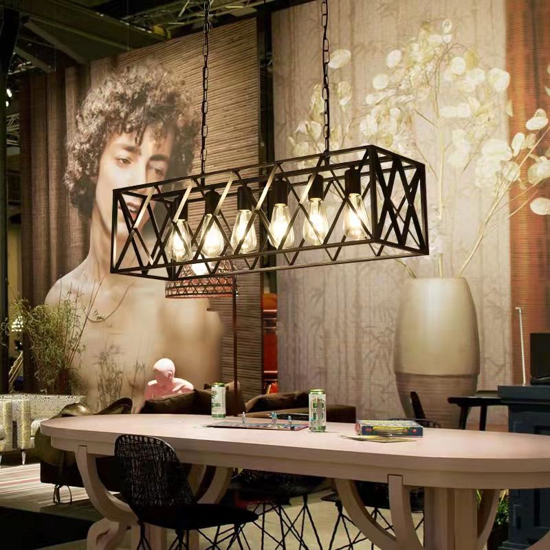 Éclairage d'île linéaire métal