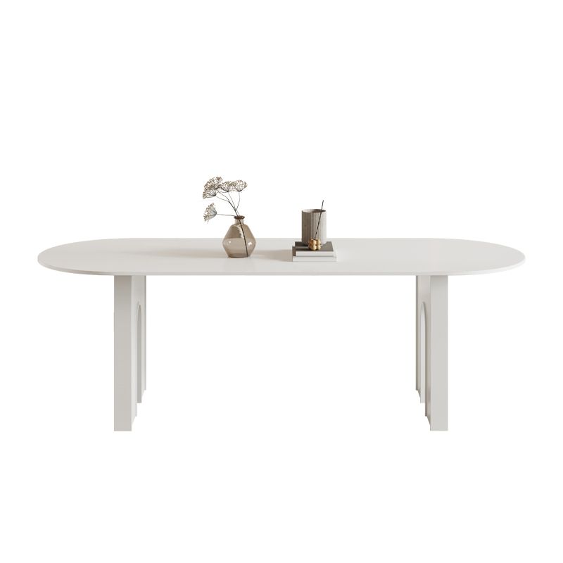 Dining Room Dinner Table Kitchen Stone Dining Table in White