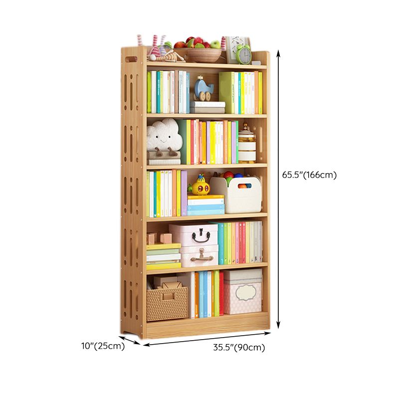 Contemporary Solid Wood Standard Bookcase Freestanding Kids Standard Bookcase