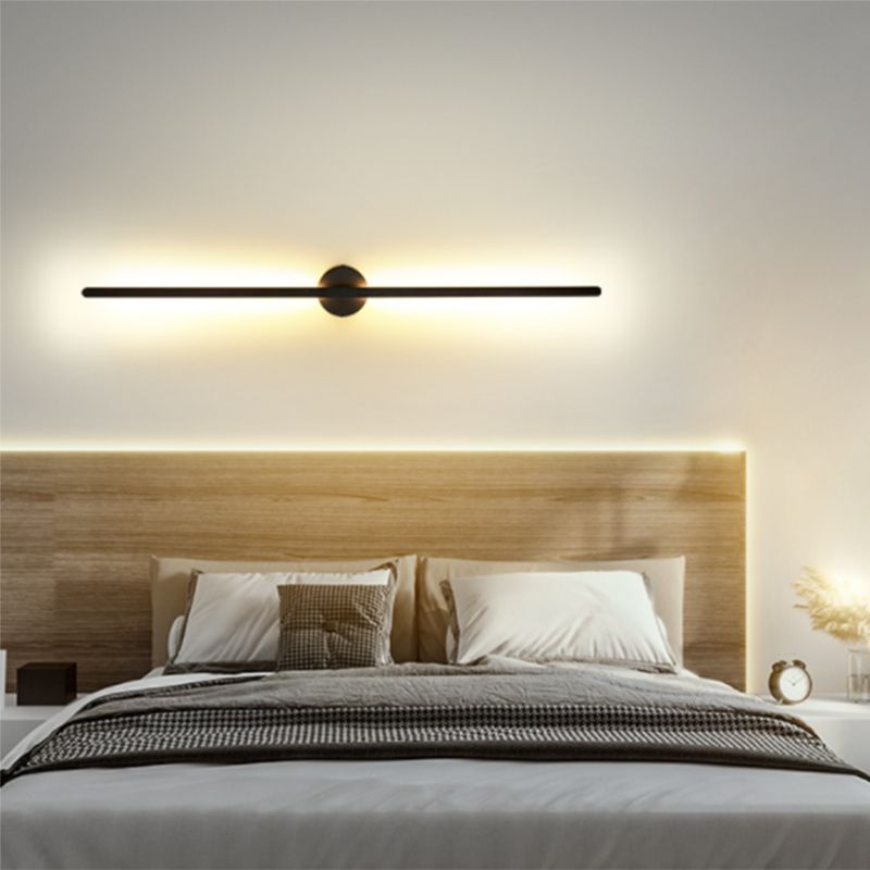 Metalen wandlicht SCONCES LED HEDENDAAGE WANDELEMENTEN LICHTBEWIKT IN ZWART/GOUD