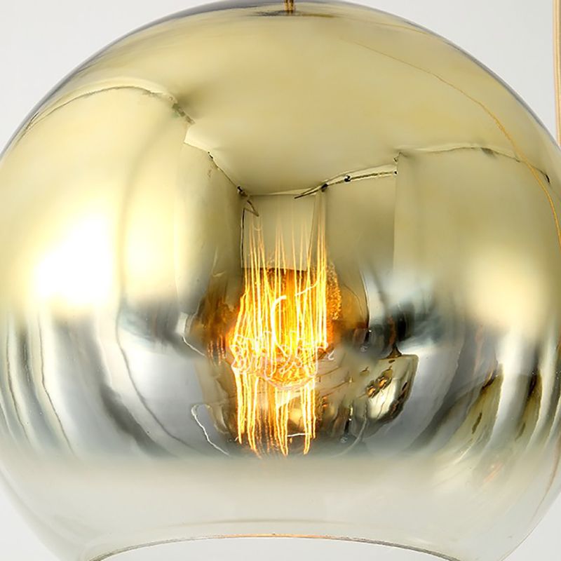 Moderner Stil sphärischer Form anheizt Anhänger Beleuchtung Glas 1 Lichtheiztlicht Licht für das Restaurant