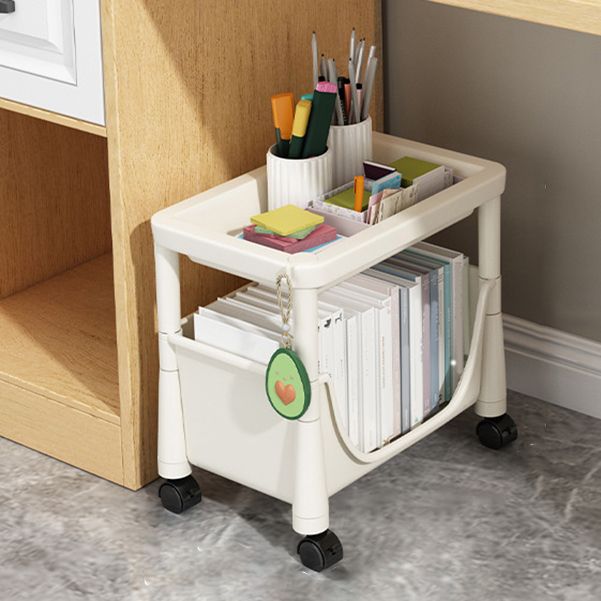 Contemporary Bookcase Vertical Plastic Book Shelf for Study Room