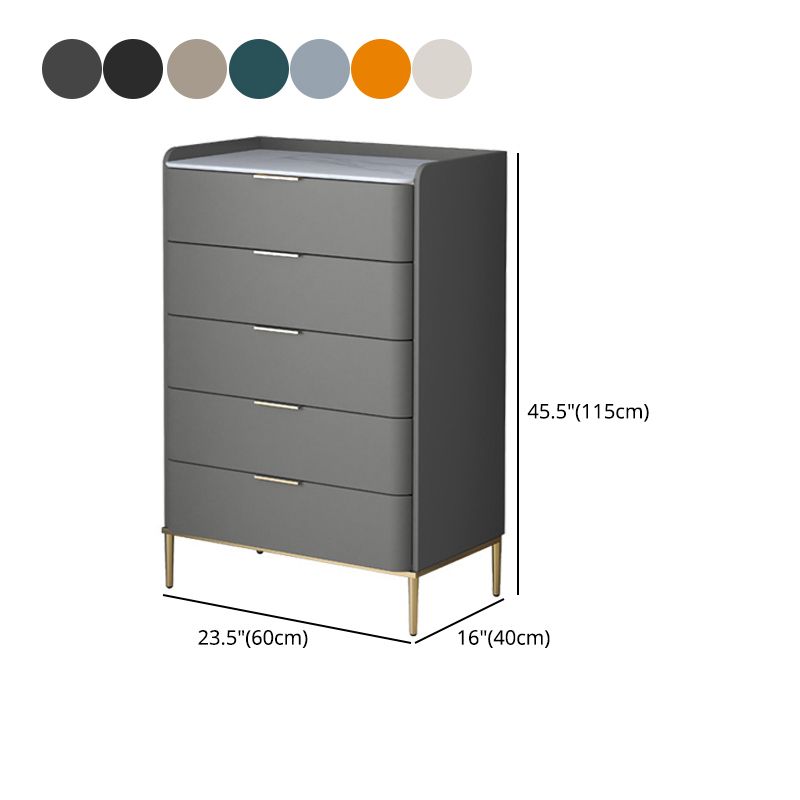 Modern Accent Chest with 3/4/5 Drawers and Straight Legs Chest