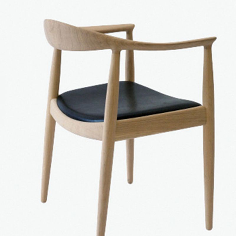 Wood Side Dining Arm Chairs Contemporary Open Back Dining Side Chairs