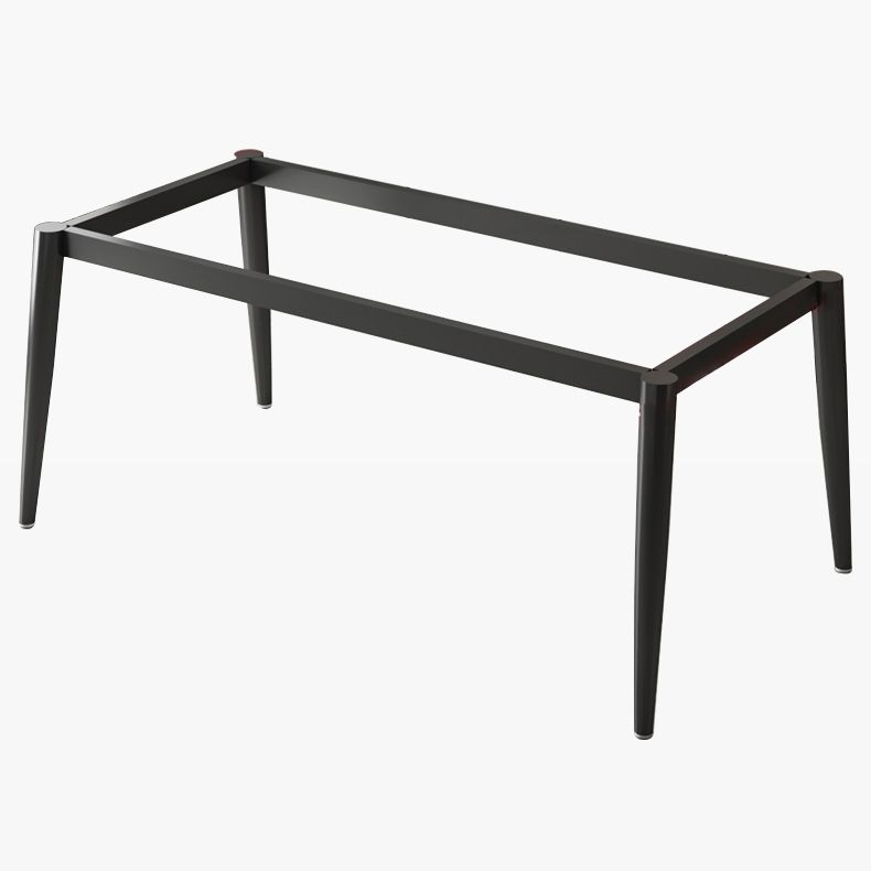 Table à manger de cuisine en pierre fritrée moderne avec base de 4 jambes avec base de 4 jambes