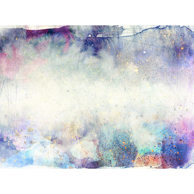 Art Deco Spray Paint Mural Non-Woven Waterproofing Grey Wall Covering for Bedroom