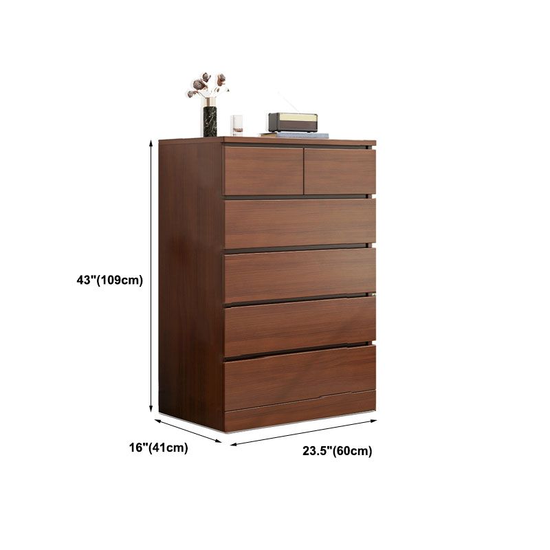 Vertical Contemporary Wood Dresser Bedroom Lingerie Chest Dresser with Drawer