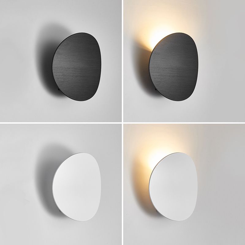 Lámpara de pared de aluminio contemporánea de lámparas de aluminio apliques para dormitorio