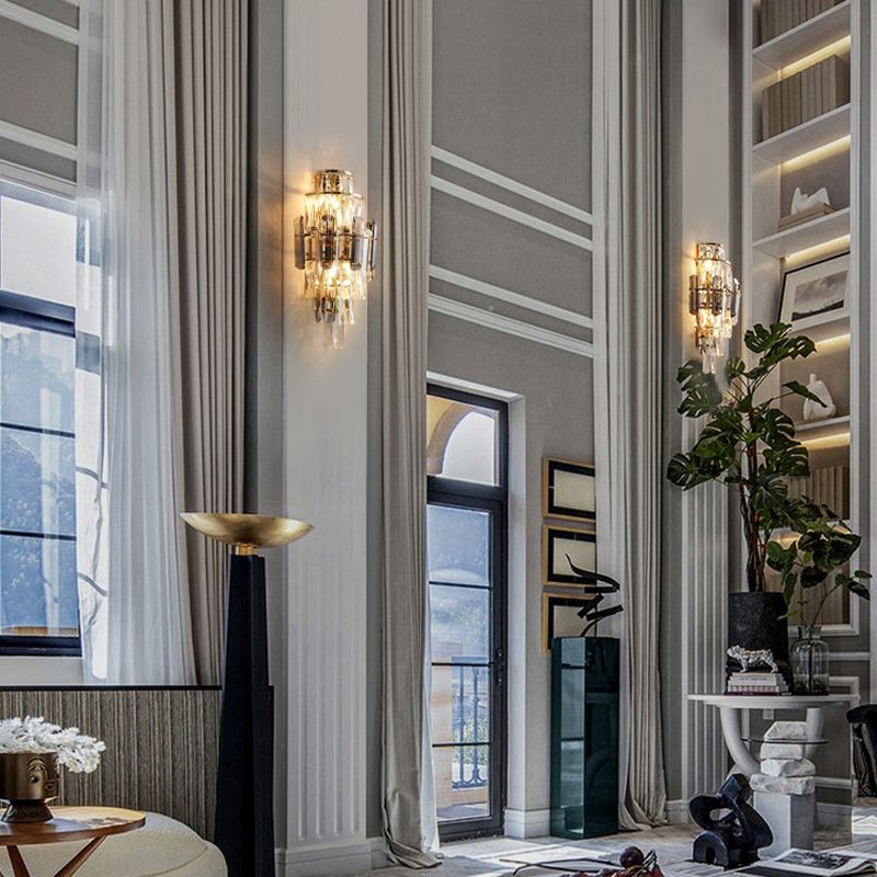 Crystal Shade Wall Light Fixture Modern Wall Light Sconce for Bedroom