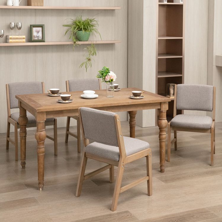 Nordic Style Upholstered Side Chairs Open Back Dining Side Chairs for Kitchen