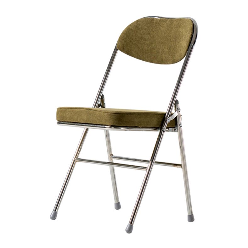 Chaises d'appoint de salle à manger pliantes de style industriel Chaises de salle à manger rembourrées sans accoudoirs (Ensemble de 2)