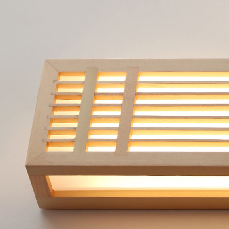 Modern Style Wall Light Fixture Simple Wooden Wall Light Sconce for Bedroom