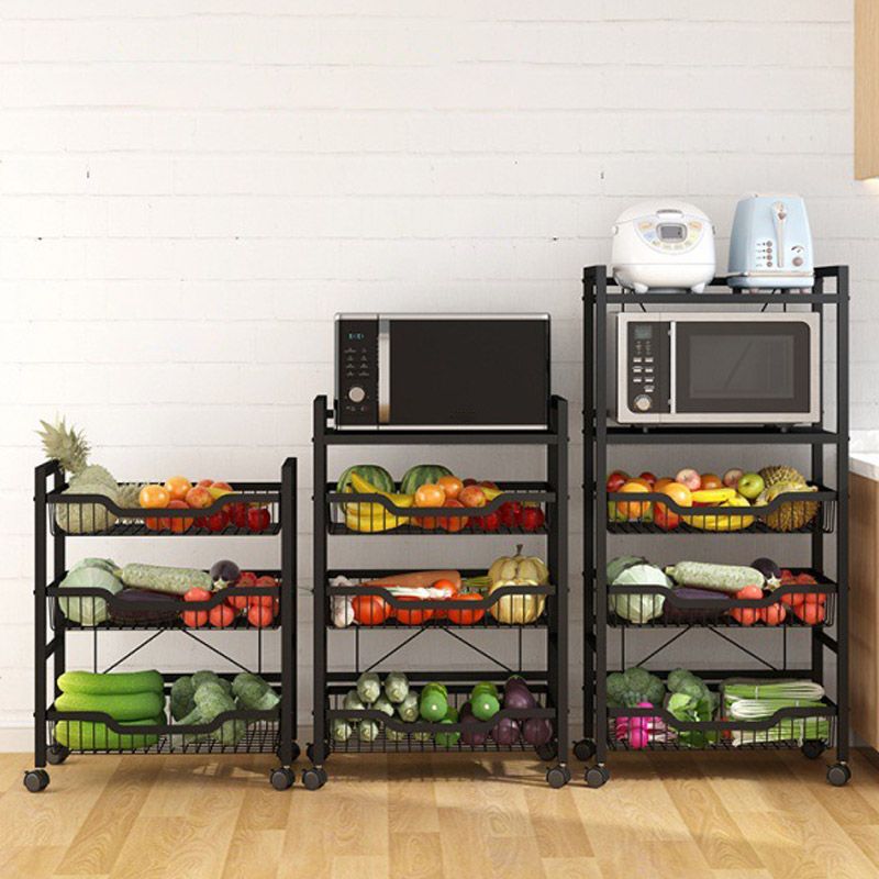 Dining Room Metal Prep Table Open Storage Rectangular Prep Table