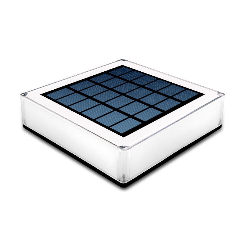 Black Waterproof Outdoor Lights Square Pillar Lamp for Garden