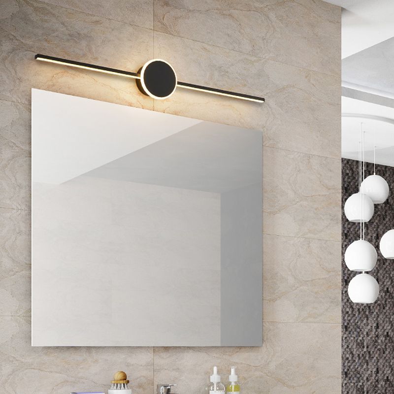 Linear Wall Sconce Lights Modern Metal 1 Light Sconce Light Fixtures with Acrylic Shade