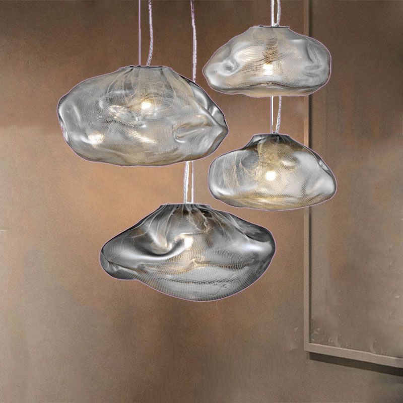 Glass Suspension Pendant Light Minimalist Style Pendant Lighting Fixture