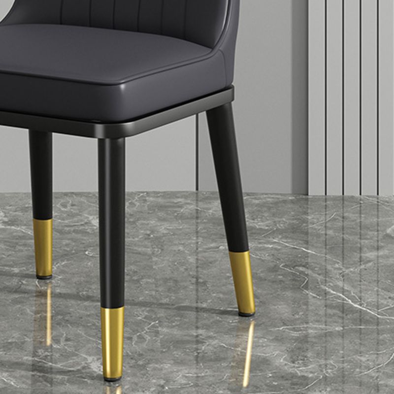 Modern Metal Chair Parsons Kitchen Side Chair for Dinning Room
