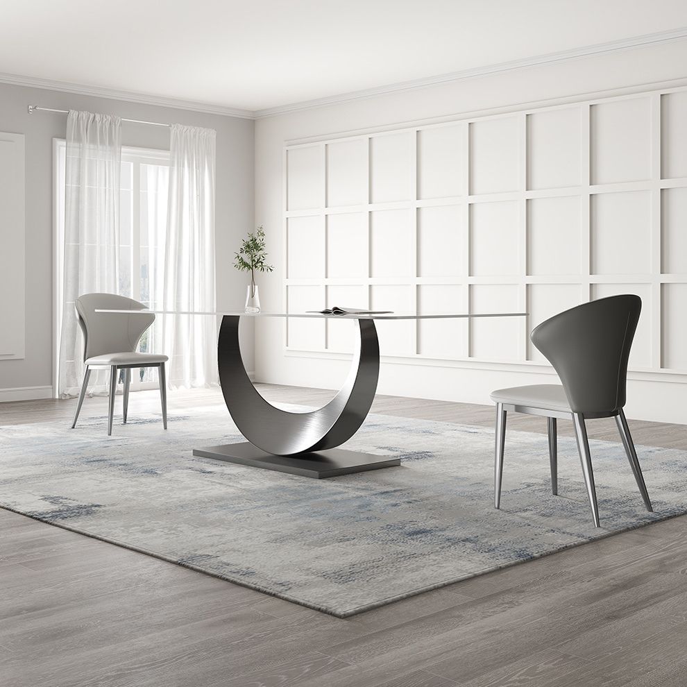 Contemporary Sintered Stone Table Set 1/3/4/5/7 Pieces Dining Set for Dining Areas