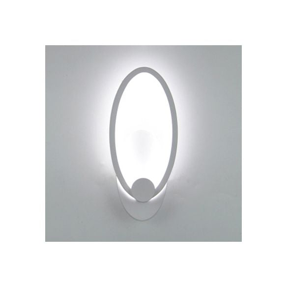 Simple Triangle/Oval/Teardrop Wall Sconce Light Acrylic LED Corridor Wall Light Fixture in Warm/White