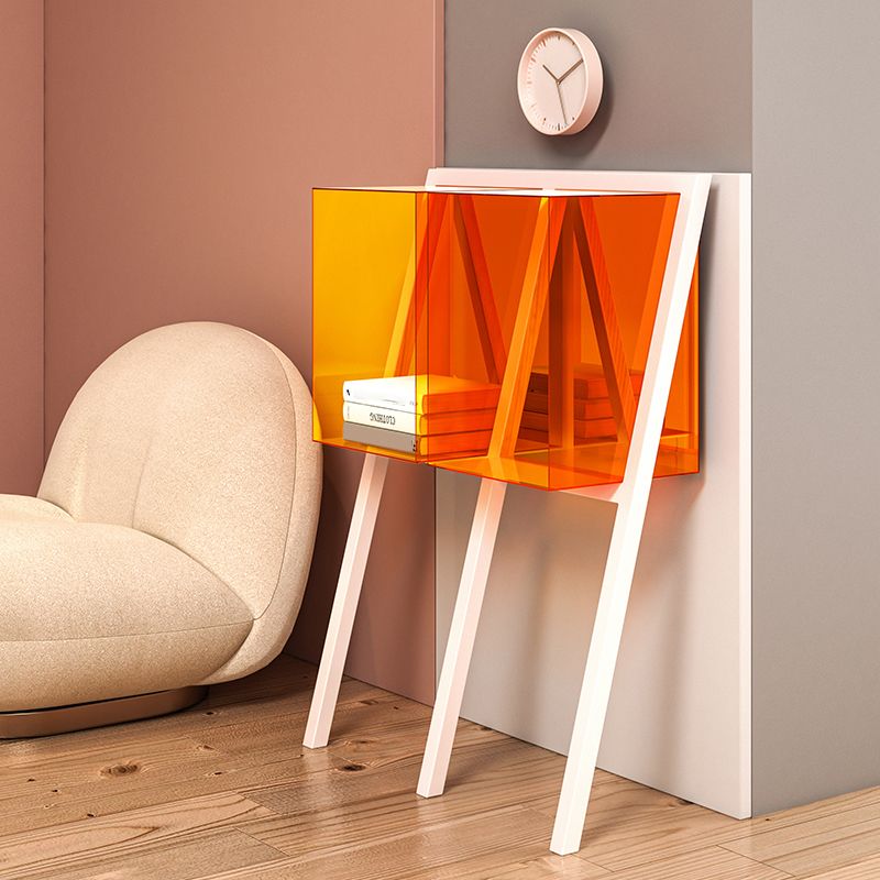 Zeitgenössisches geometrisches Bücherregal Acryl -Bücherregal, 11,8 "L x 9,4" W x 35.4 "H