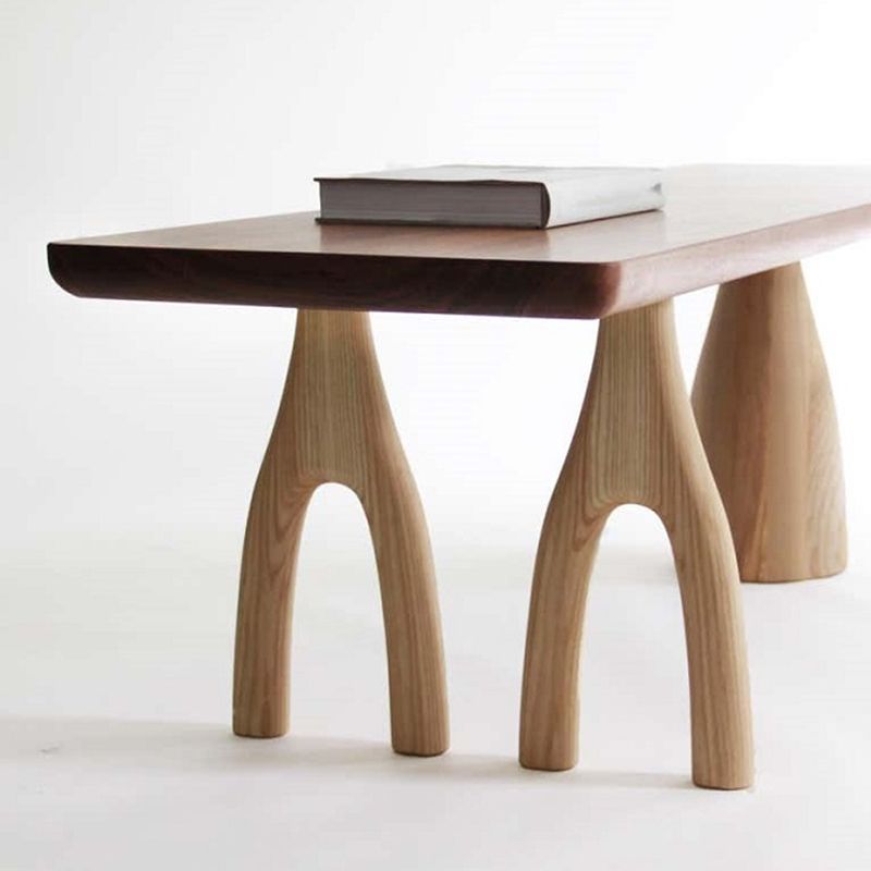 Dining Room Rectangle Dinner Table Pine Solid Wood Dining Table
