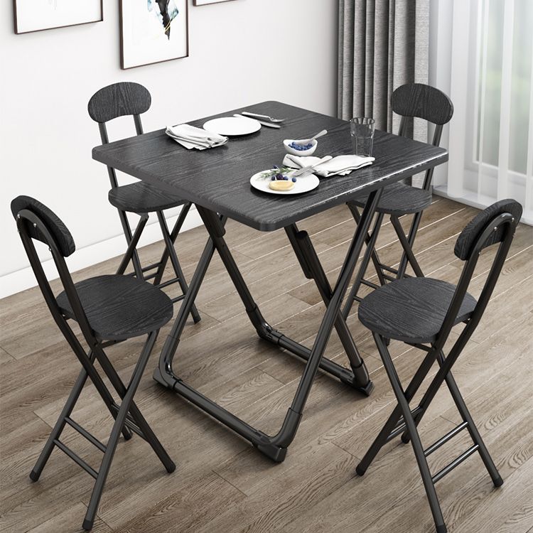 Modern Metal Open Back Folding Armless Dining Chairs(Set of 4/8)