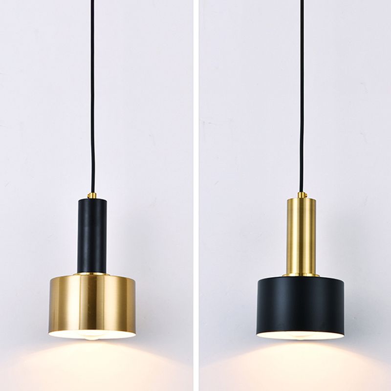 Lampe de suspension de la lumière cylindrique artistique moderne de la lampe suspendue en fer pour salle