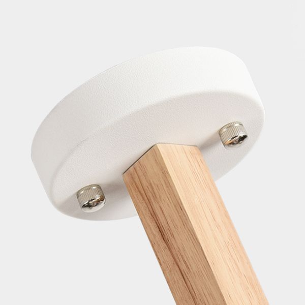 Nordic Modern Style Chandelier Lighting Fixtures Cylinder Wood Chandelier Lights