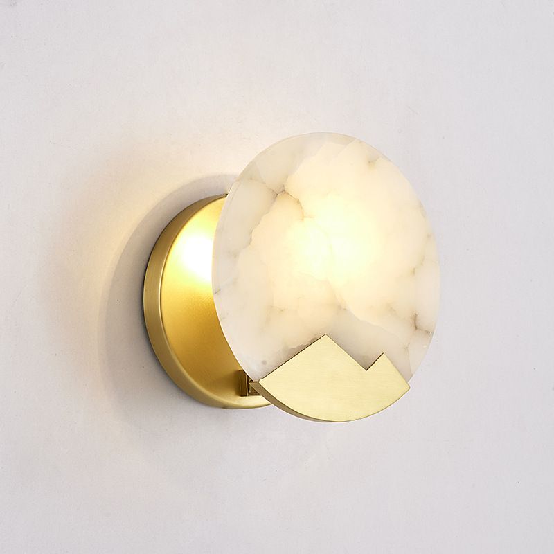 Fidutri di illuminazione da parete in pietra d'oro Luce a parete contemporanea per letto per foyer