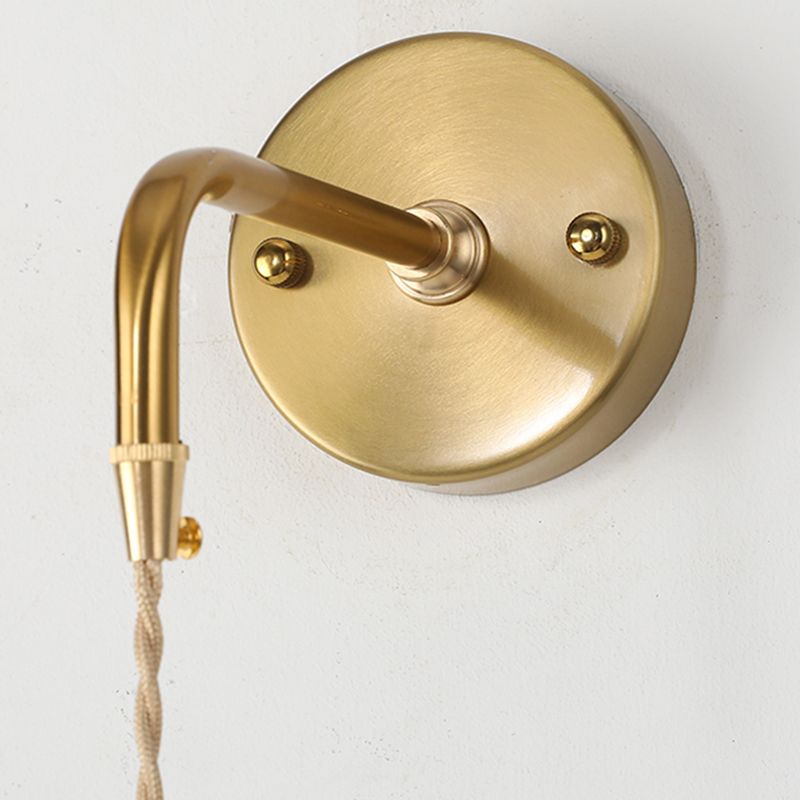 Nordic Wall Light Sconce Geometric Glass Wall Light Fixture for Bedroom