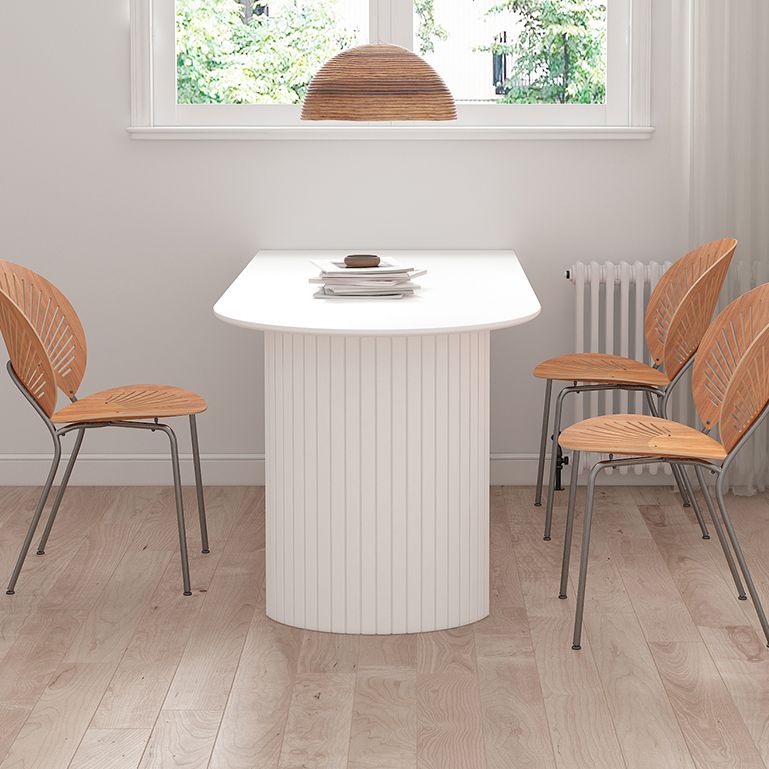 Meubels in eigentijdse stijl, dubbele voetstuk-eettafel voor thuis