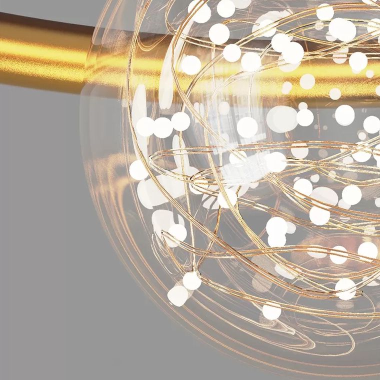 Metalen Starry Plafond Opgezette Licht Moderne Stijl LED Gouden Plafond Mount Lamp