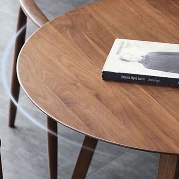 Modern Pine Wood Table for Restaurant Dining Table with Double Wood Pedestal