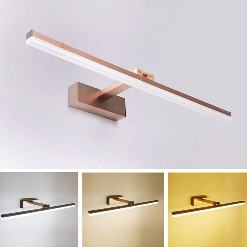 Gewapende lineaire ijdelheid lamp Noordse extravagante stijl aluminium legering enkele ijdelheid licht