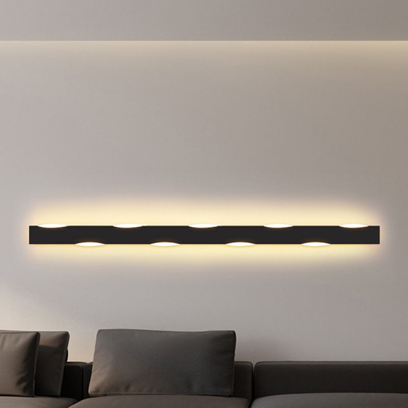 Forma de forma lineal Iluminación de pared de metal Estilo moderno 1 Luz de la pared de luz Luz de la pared de la luz.