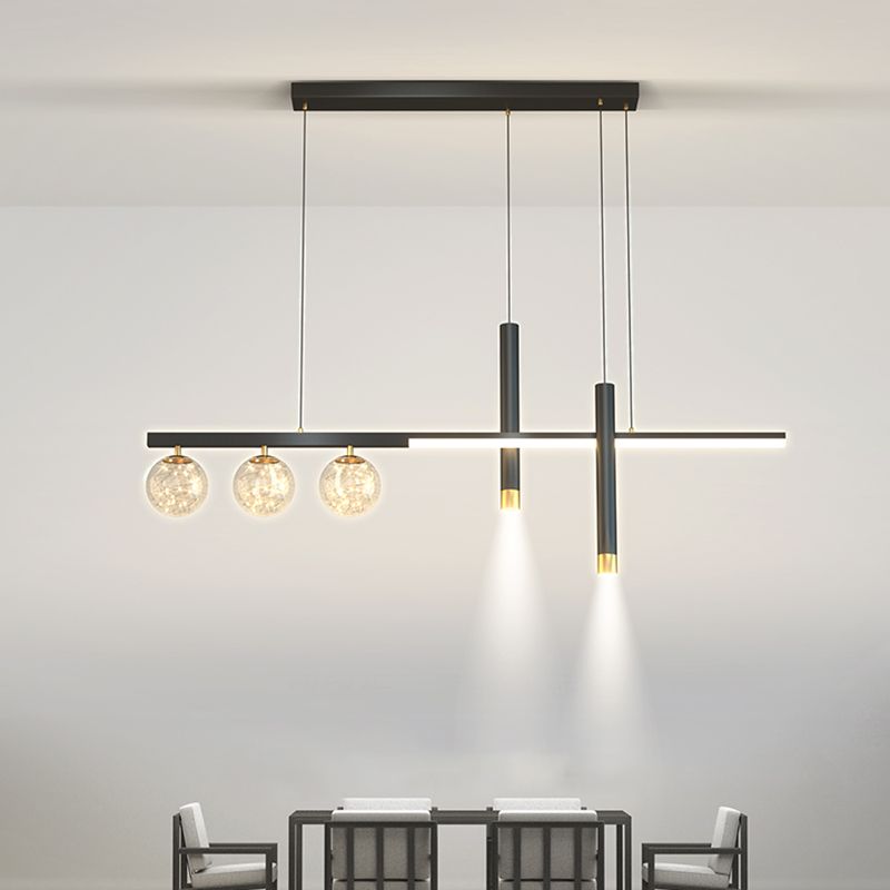 6 Heads LED Island Lighting Contemporary Ceiling Pendant Light for Dining Room