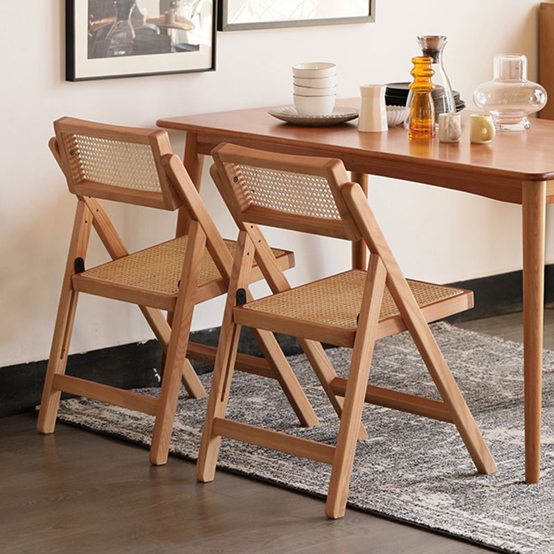 Slipper Accent Chair Wood Solid Wood Frame Armless for Living Room