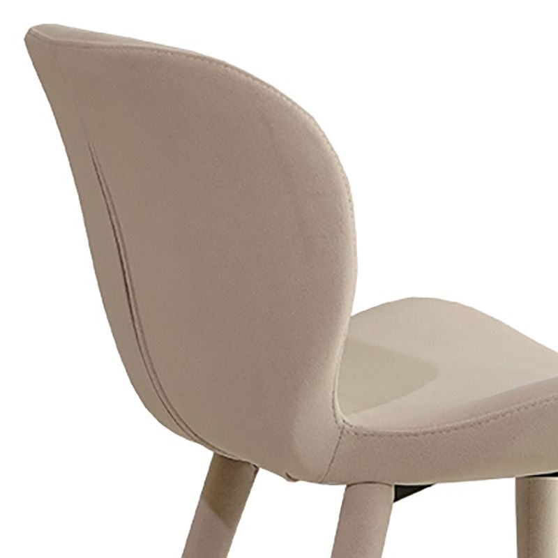 Silla de comedor de tela de lino de estilo moderno, silla de comedor con respaldo sólido y brazo para cocina