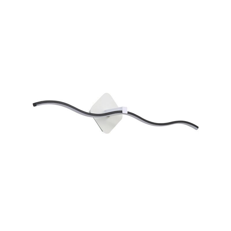 Lámpara de pared de baño de ola LED de metal LED de pared simple montada en la pared
