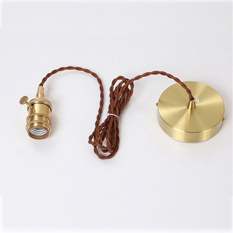 Brass Glass Impiccing a sospensione Light Industrial Single a Cioncant Lights per ristorante