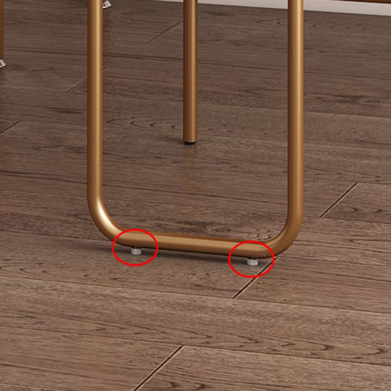 Silla de comedor de metal de estilo nórdico, silla de comedor individual sin brazos de terciopelo para uso doméstico