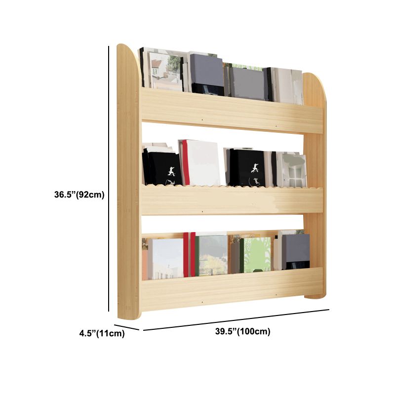 Floating Wooden Shelf Bookcase Modern & Contemporary Bookshelf
