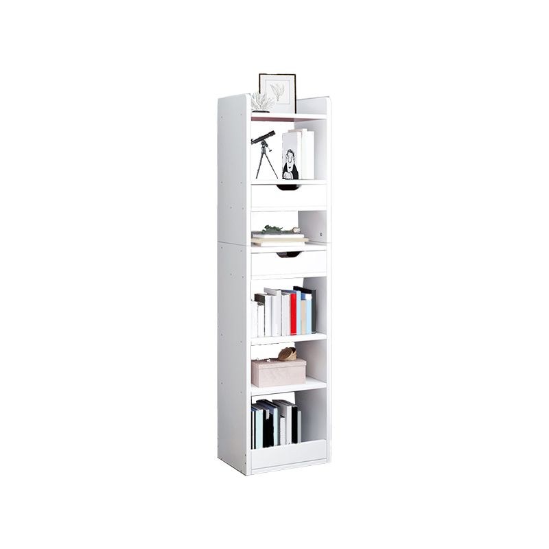 Modern Bookcase Open Back Engineered Wood Bookshelf for Study Room