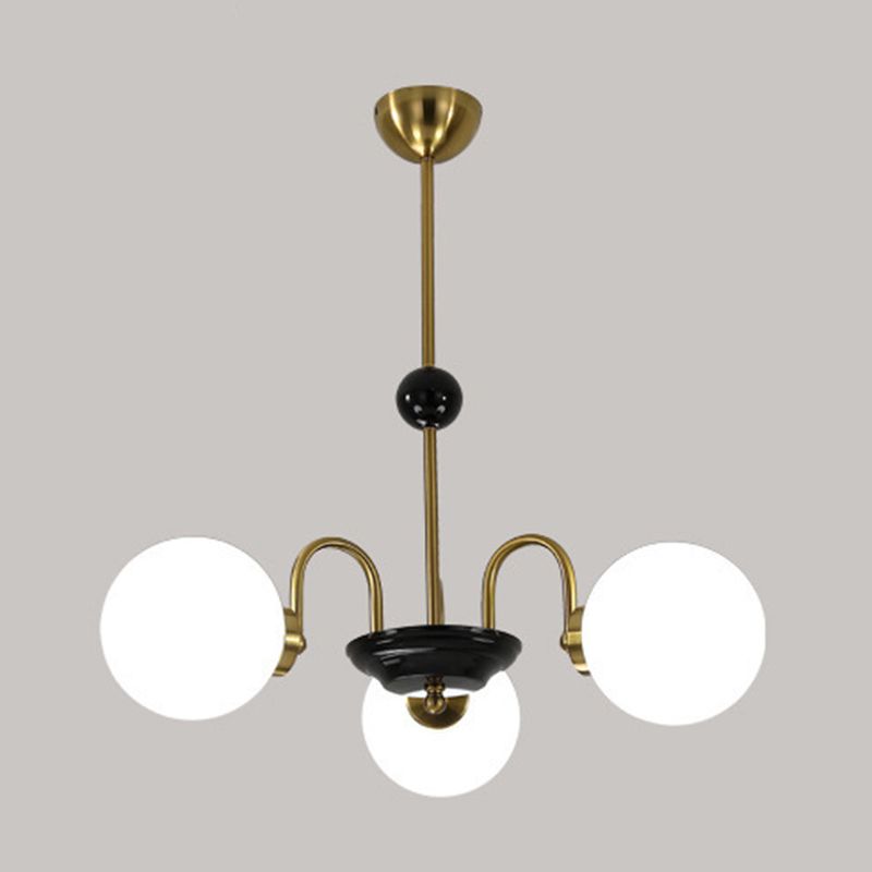 Moderner Glasschatten Kronleuchter multi -hanges Anhängerlampenlampe für Wohnzimmer