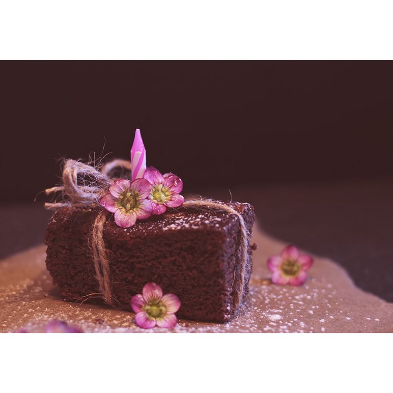 Dessert Food Mural Wallpaper Dark Color Decorations for Dessert Shop Kitchen