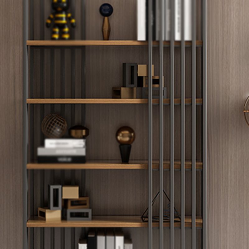 Modern Style 4-Shelf Bookshelf Open Black Shelf Bookcase for Study Room