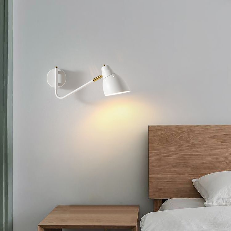 Metal Cone Wall Lighting Fixture Contemporary Style Wall Mount Light Fixture for Bedroom
