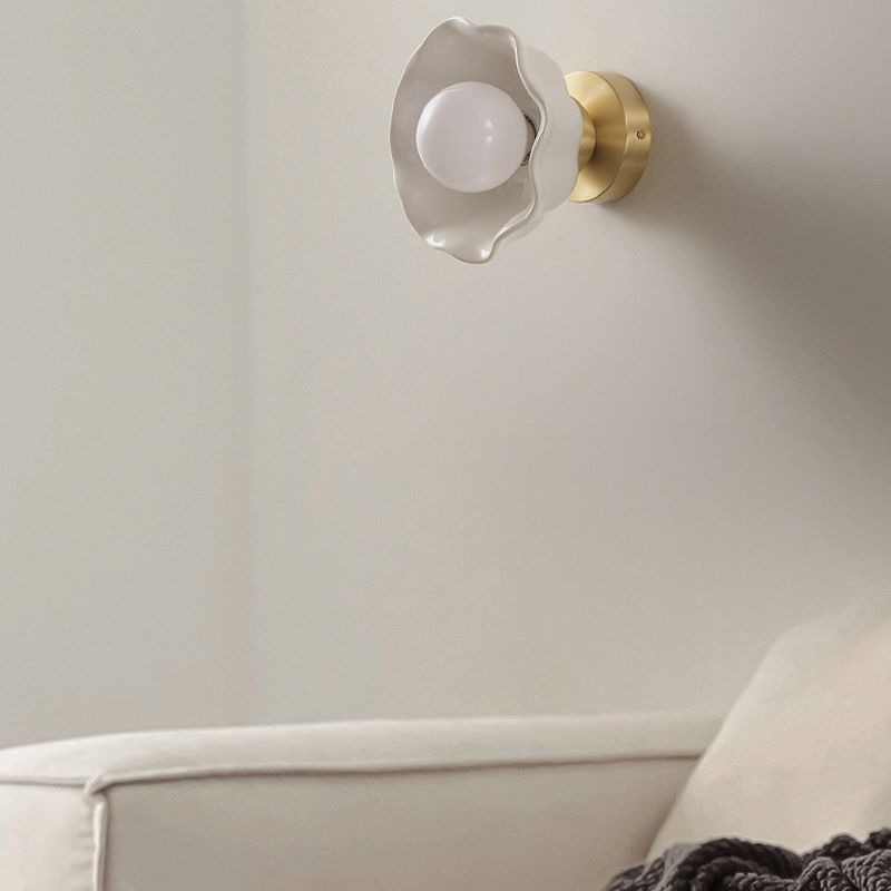 Modern Wall Lighting Fixtures 1 Light Flush Mount Wall Sconce for Dining Room